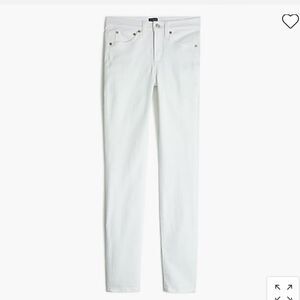 J. Crew Factory 9" high-rise white skinny jean in signature stretch Item AW383*